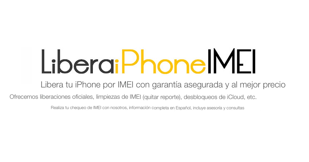 LiberaiPhoneIMEI - Liberar iPhone por IMEI, sacar de lista negra, desbloqueo de iCloud