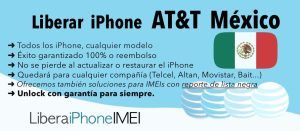 Liberar iPhone ATT MEXICO e1726043210579