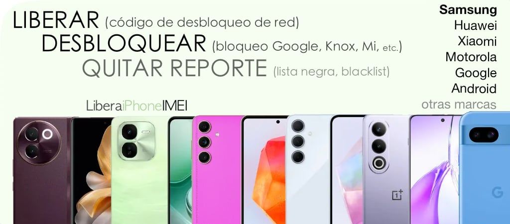 liberar desbloquear samsung huawei xiaomi motorola